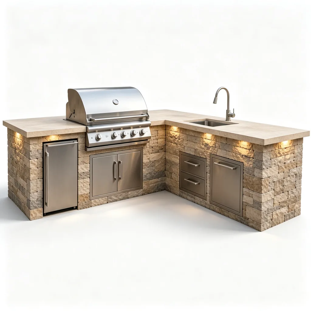 Outdoor Kitchen Cabinet For Sale | Stainless Steel Stone – custom retail display image 30