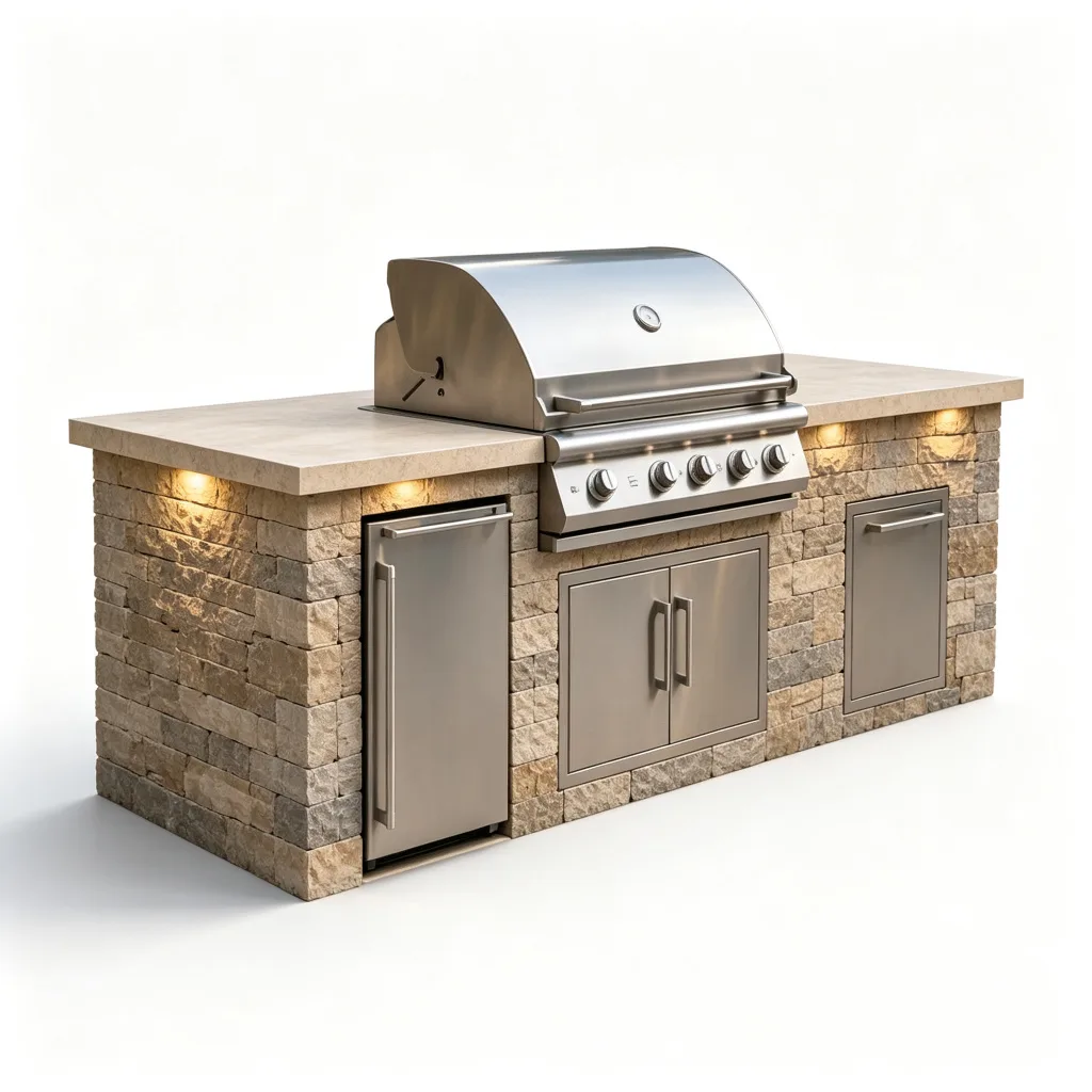 Outdoor Kitchen Cabinet For Sale | Stainless Steel Stone – custom retail display image 29