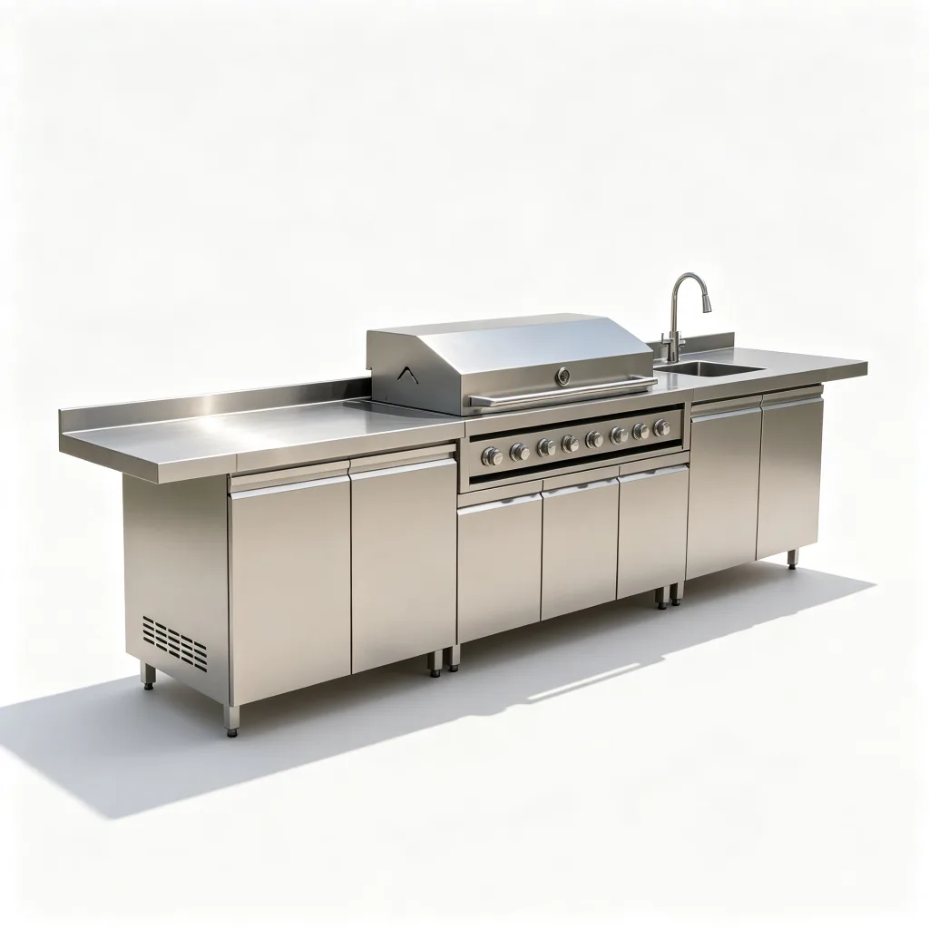 Outdoor Kitchen Cabinet For Sale | Stainless Steel Stone – custom retail display image 25