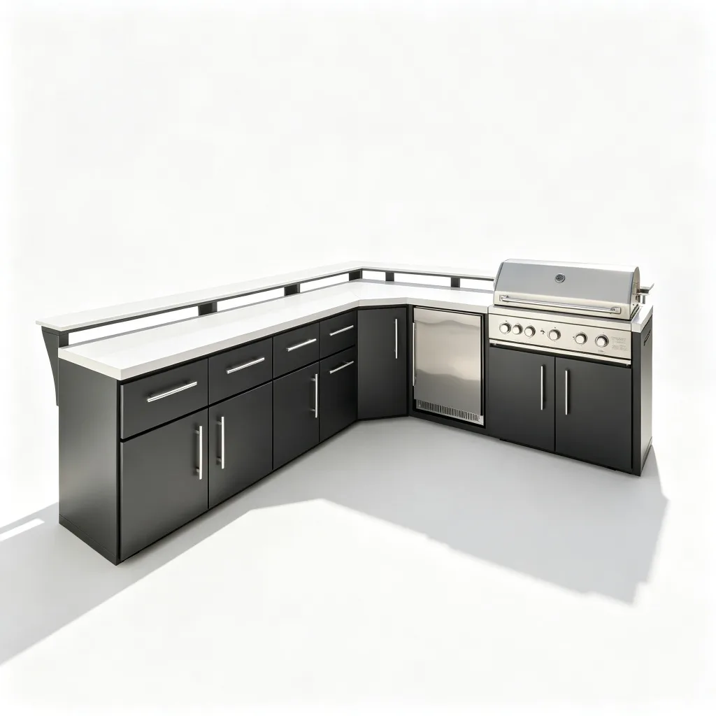 Outdoor Kitchen Cabinet For Sale | Stainless Steel Stone – custom retail display image 2