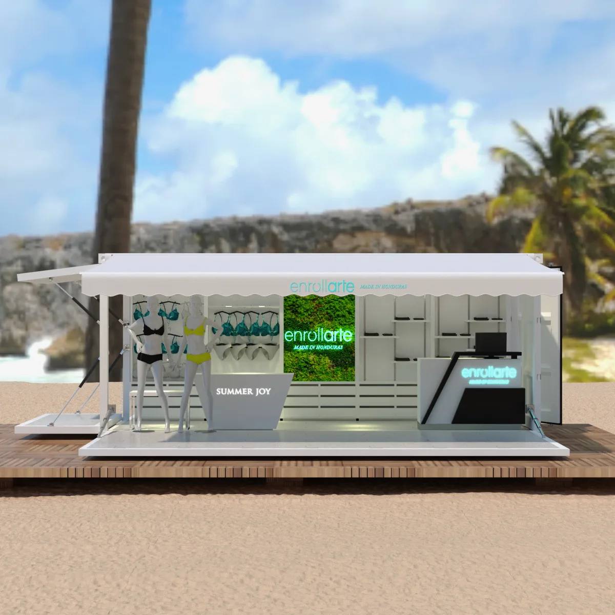 Swimwear Store Design, Displays Retail Fixtures – Modern outdoor Swimwear shop design outdoor swimwear cabinet & kiosk image