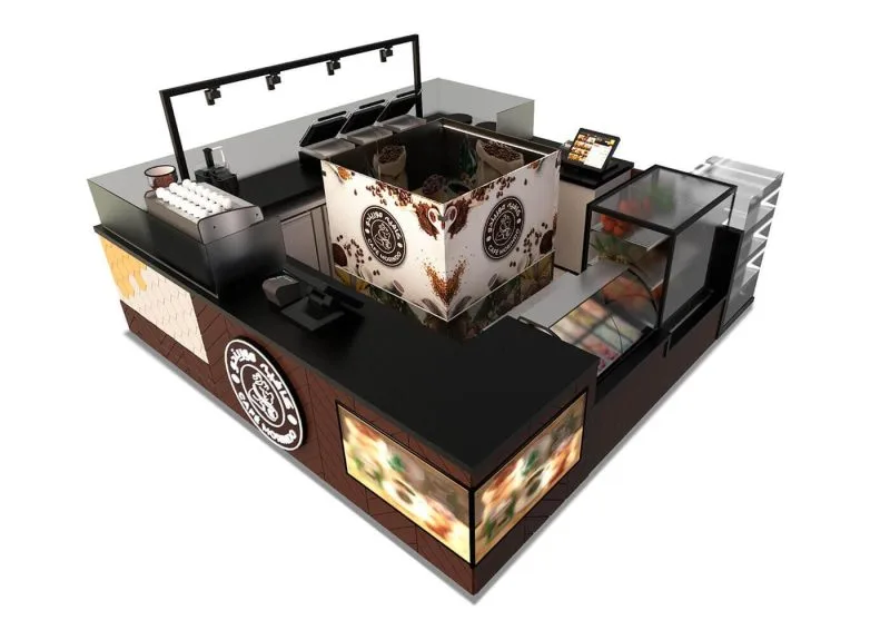 Coffee Kiosk – custom retail display image 5
