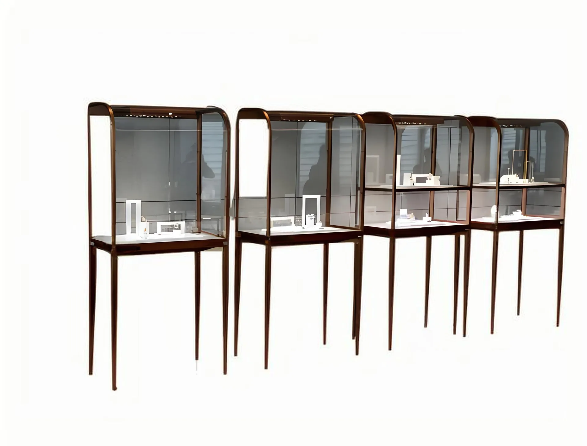Metal Frame Display Cases | Retail Glass Showcases Counters – custom retail display image 17