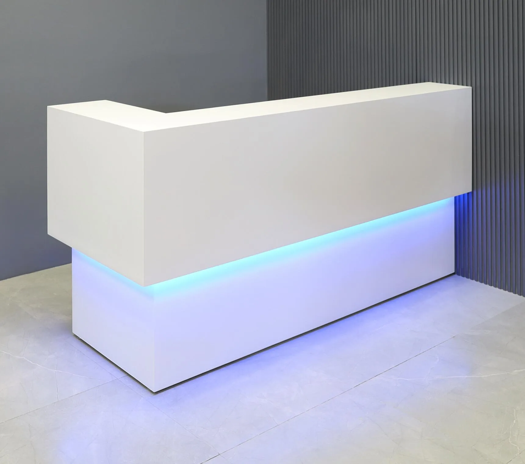 L- shaped Reception Desks For Sale – custom retail display image 3