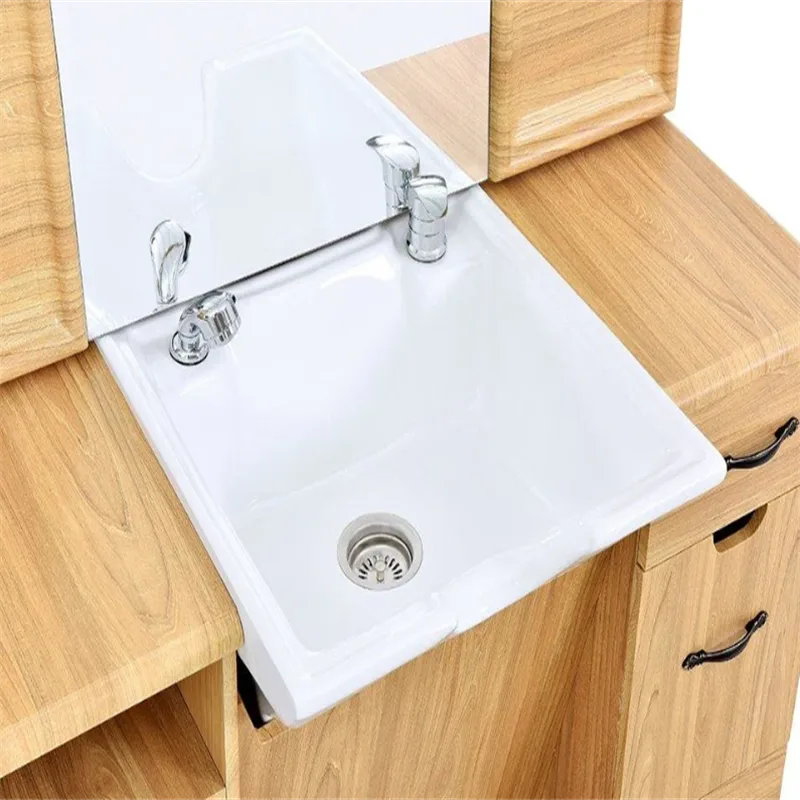 Barber Salon Wet Stations with Shampoo Bowl Sinks – custom retail display image 25