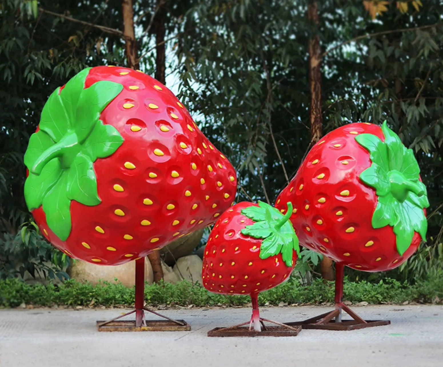 Giant Strawberry Statues Sculptures For Sale | Fiberglass – custom retail display image 27