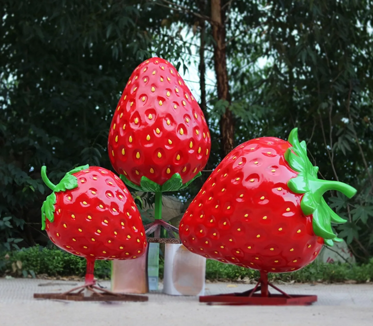 Giant Strawberry Statues Sculptures For Sale | Fiberglass – custom retail display image 26