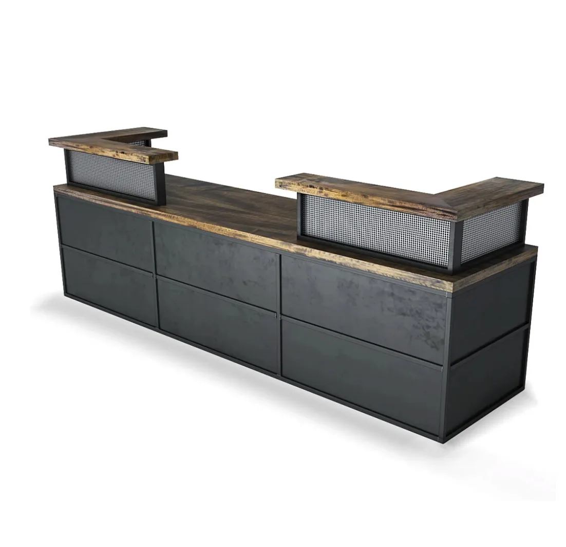 Industrial Antique Reception Desks For Sale – custom retail display image 33
