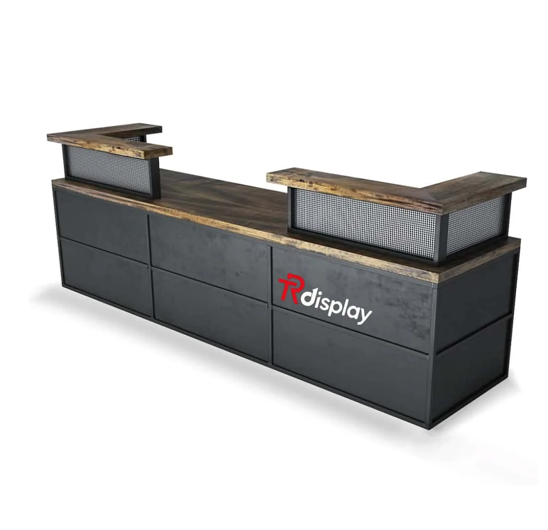 Industrial Antique Reception Desks For Sale – custom retail display image 34
