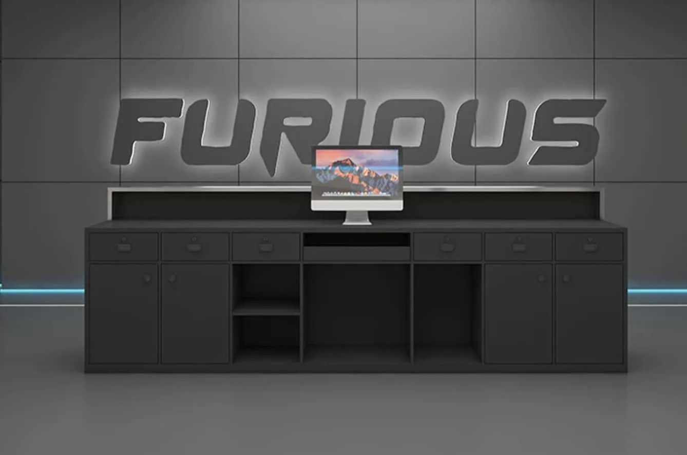 Industrial Antique Reception Desks For Sale – custom retail display image 25