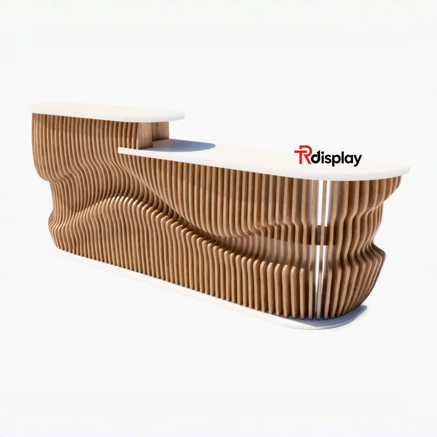 High-End Design Standing Parametric Reception Counter & Front Desk