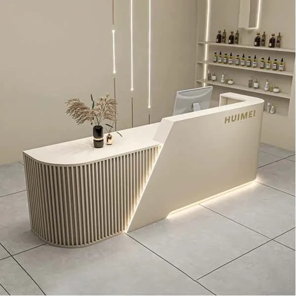 Restaurant Bar Counter For Sale | Wood, Metal Marble – Reception Counter image 12