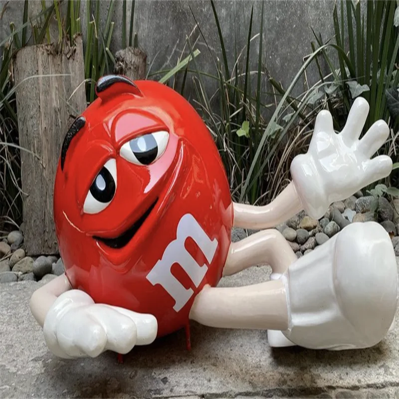 Giant M M Statue For Sale | Orange, Red, Yellow, Blue, Green – custom retail display image 19