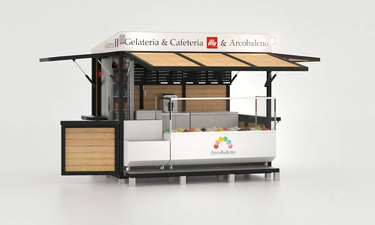 wooden kiosk Ice Cream Kiosk – Kiosks for Sale: Key Considerations for Buyers image 31