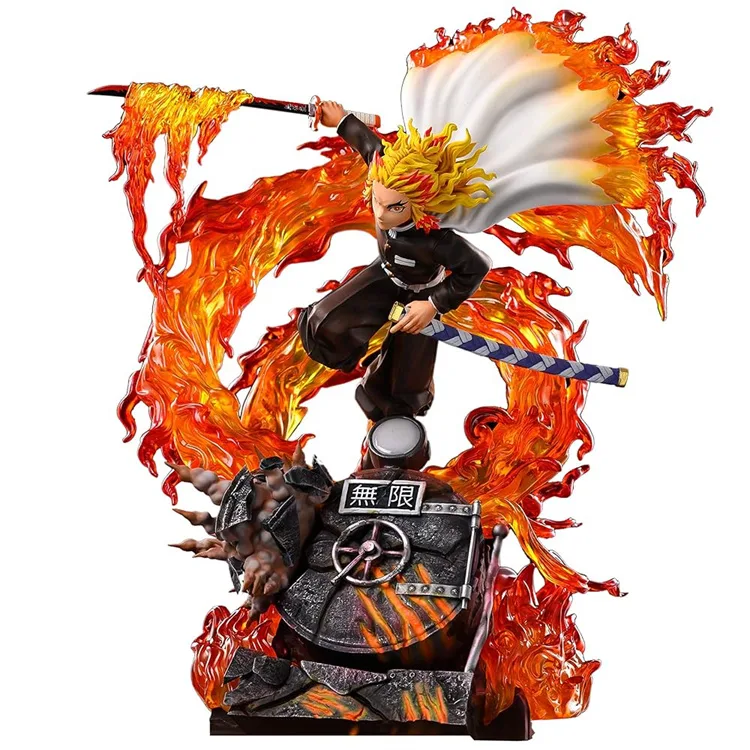 Life Size Demon Slayer Statues | Fiberglass Nezuko, Rengoku, Tanjiro Figures – custom retail display image 1