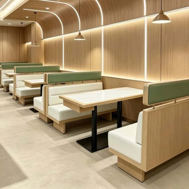 Restaurant Booths Benches for Sale | Wood Upholstered Seating – custom retail display image 13