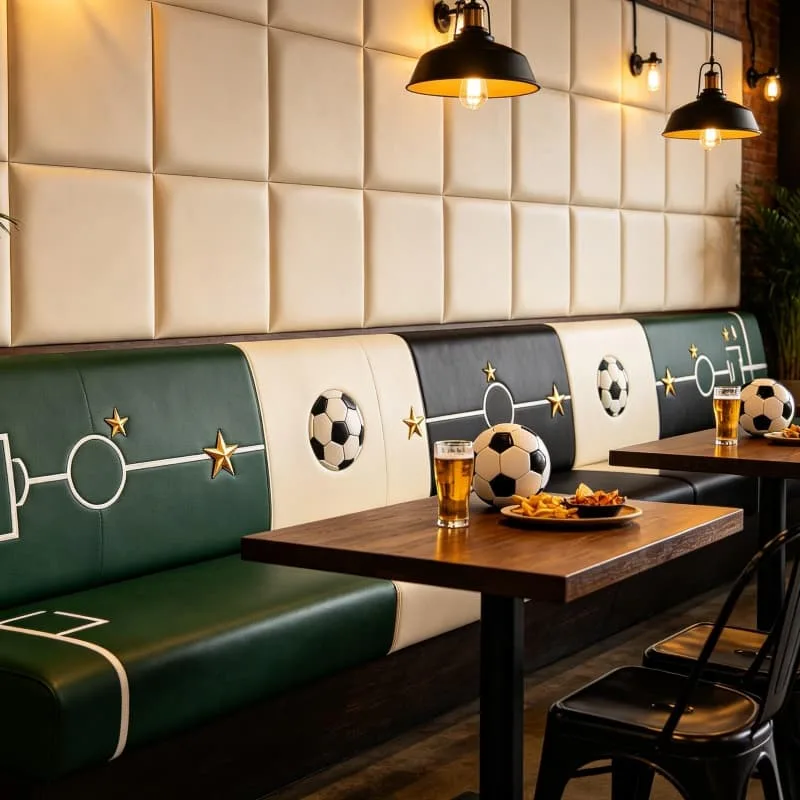 Restaurant Booths Benches for Sale | Wood Upholstered Seating – custom retail display image 10