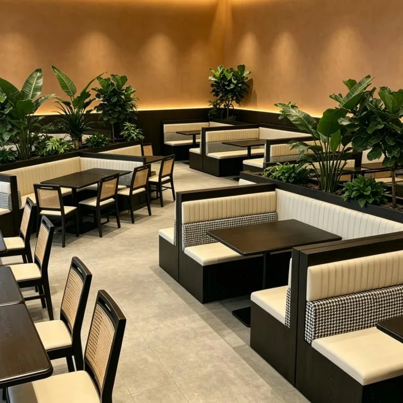Restaurant Booths Benches for Sale | Wood Upholstered Seating – custom retail display image 17