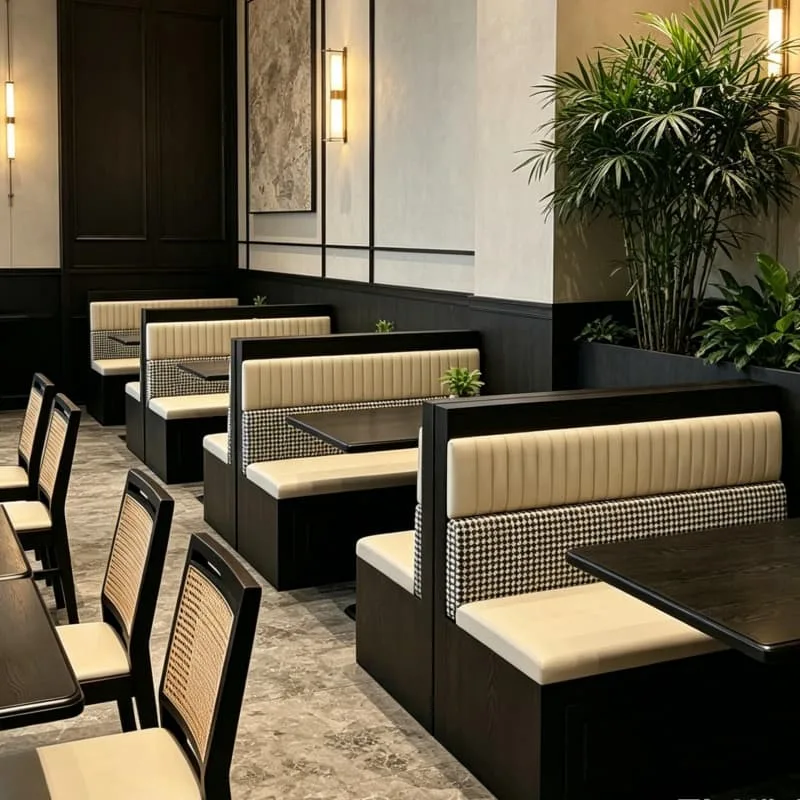 Restaurant Booths Benches for Sale | Wood Upholstered Seating – custom retail display image 18