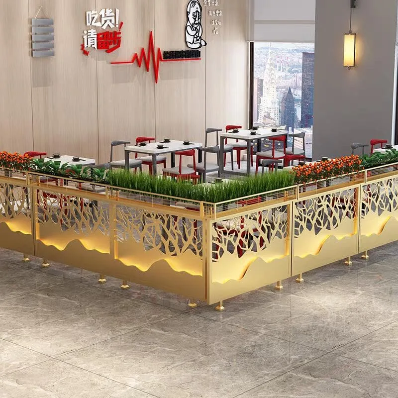 Restaurant Cafe Partitions | Custom Room Dividers Barrier Wall For Sale – Artisan Oriental Iron Restaurant Partitions for Sty
