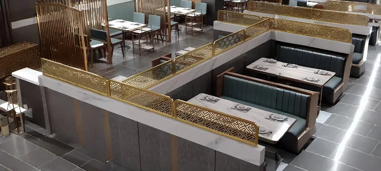 Restaurant Cafe Partitions | Custom Room Dividers Barrier Wall For Sale – custom retail display image 8