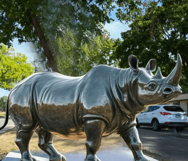 Rhino Statues Sculptures For Sale | Garden Oranment – custom retail display image 6