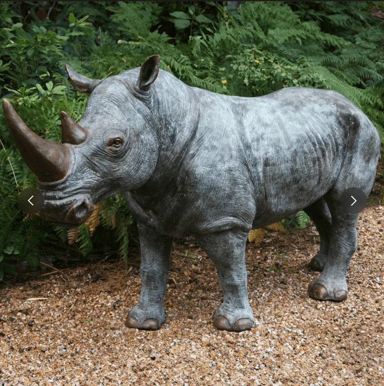 Rhino Statues Sculptures For Sale | Garden Oranment – custom retail display image 4