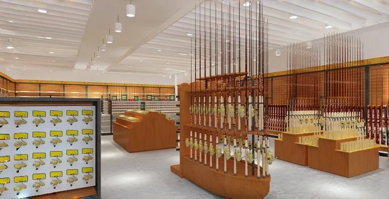 Fishing Shop Design, Displays Rod Stand Fixtures – custom retail display image 6
