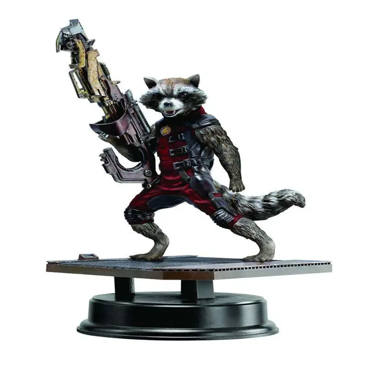 Rocket Raccoon Statues For Sale | Life Size Fiberglass – custom retail display image 2