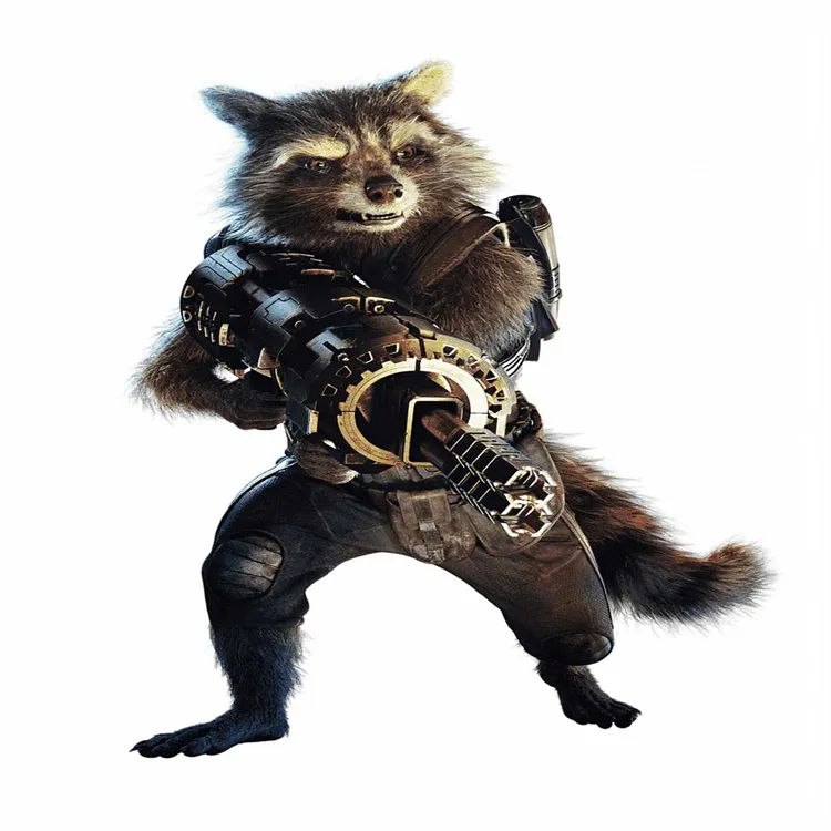 Rocket Raccoon Fiberglass Statues2 (1) Rocket Raccoon Statues For Sale | Life Size Fiberglass – custom retail display image 5