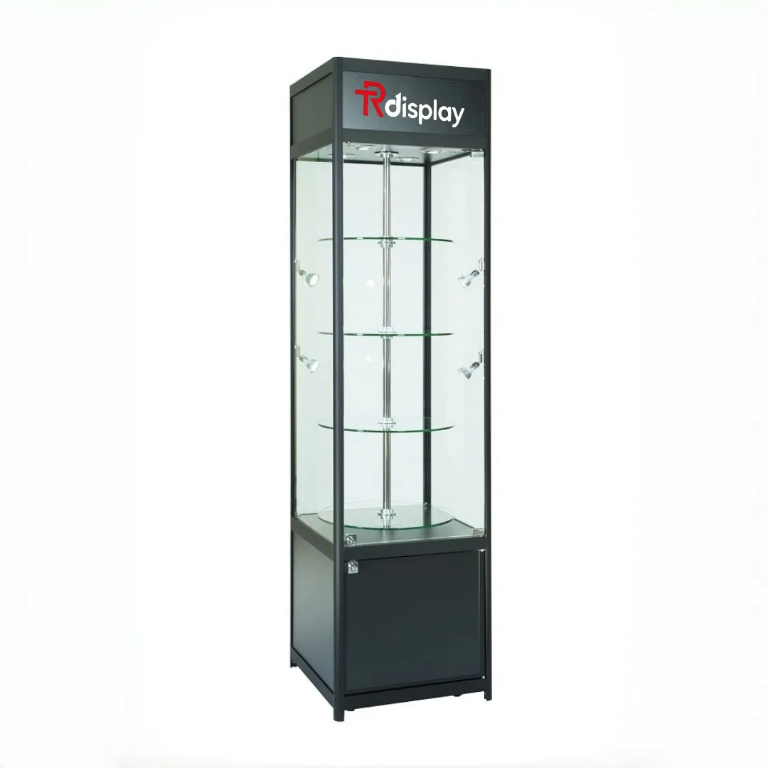 Rotating Display Cases, Showcases Cabinets | Glass Acrylic – custom retail display image 14