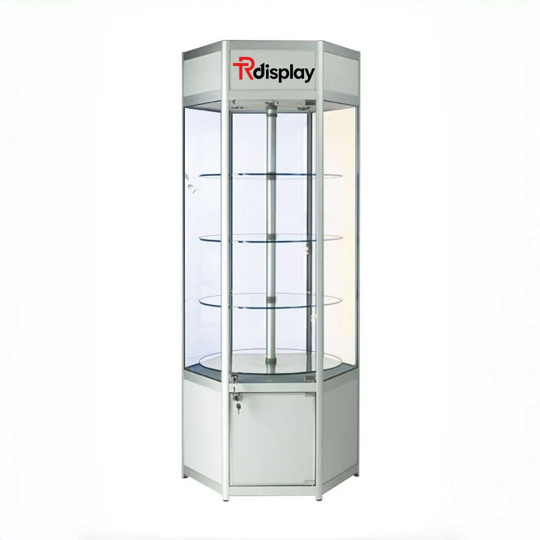 Rotating Display Cases, Showcases Cabinets | Glass Acrylic – custom retail display image 10