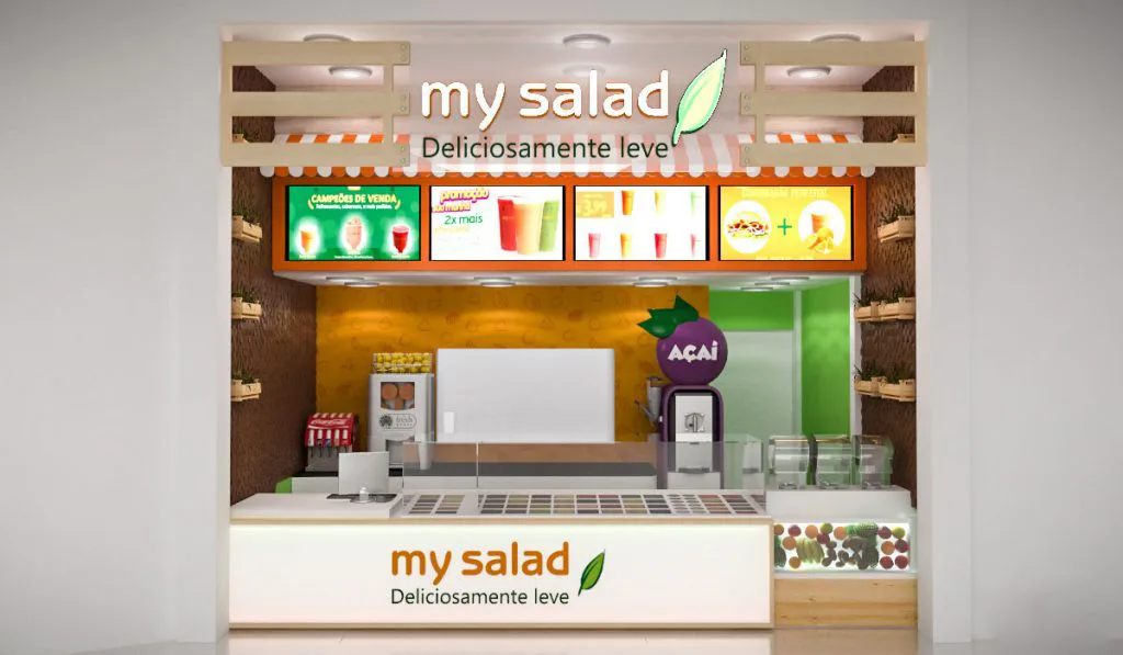 Fruit Vegetable Shop Displays | Custom Shelves, Racks Stands – Healthy Salad and fruit store Juice bar custom Frozen yogurt c
