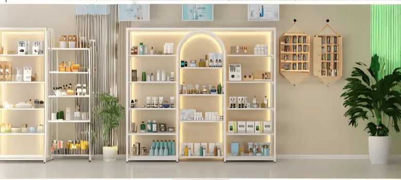 Salon Shelves | Spa Barbershop Product Display Shelves – custom retail display image 2