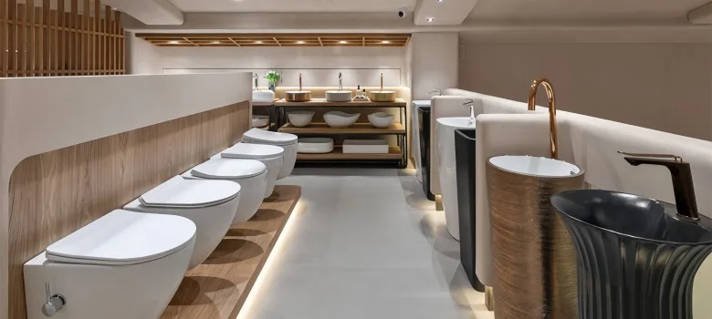 Sanitary Shop Showroom Design | Custom Sanitary Ware Displays – custom retail display image 6