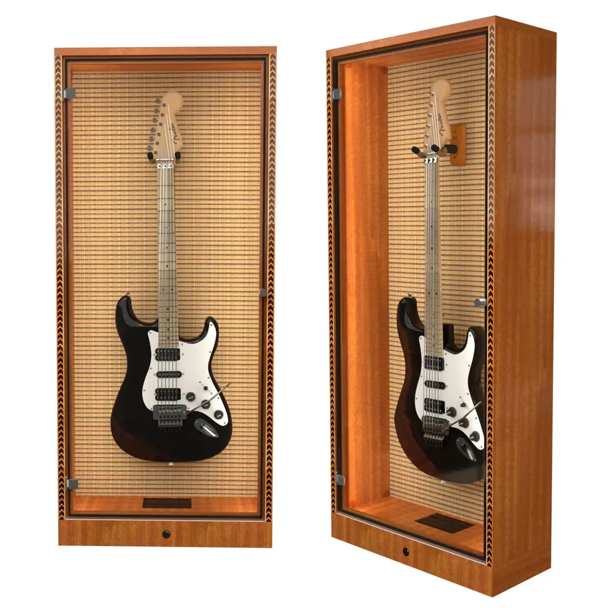 Guitar Display Showcase & Storage Display Cabinets