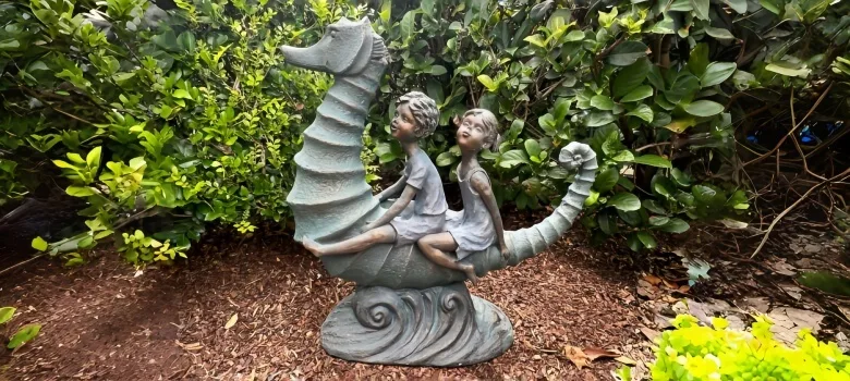 Large Seahorse Statues Sculptures For Garden – custom retail display image 7