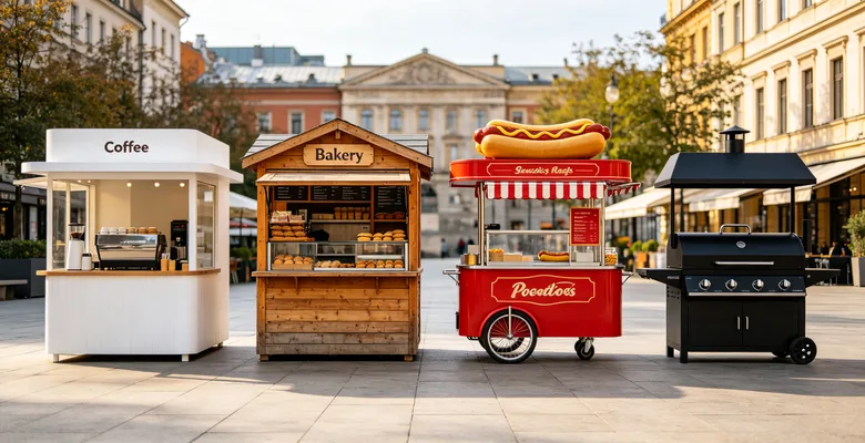 Outdoor Food Kiosks Concession Stands For Sale – custom retail display image 45
