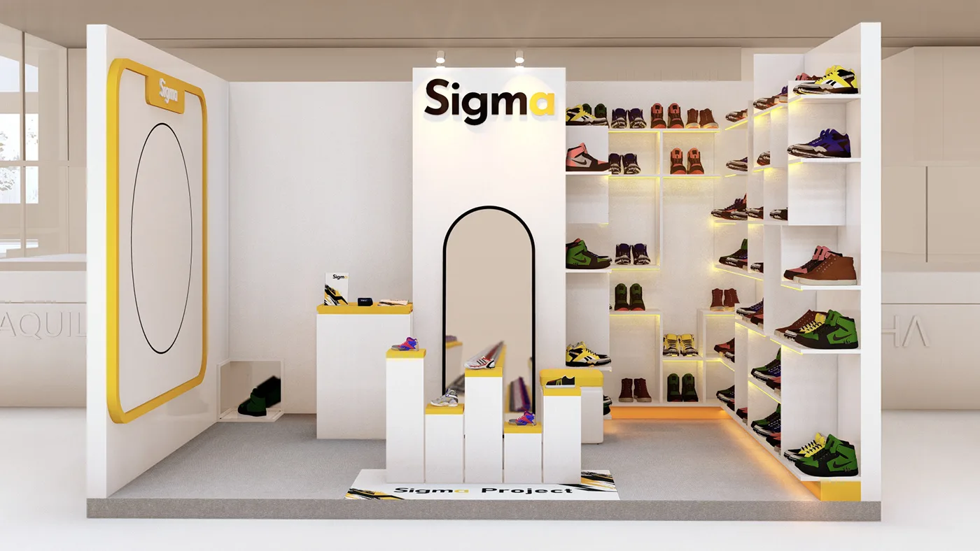 Fashion shoe stores design versatile shoe display stands for sale