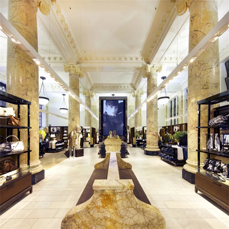 Boutique Design, Retail Displays Store Fixtures – Luxury shop design international clothing shop with glass wall cabinet imag