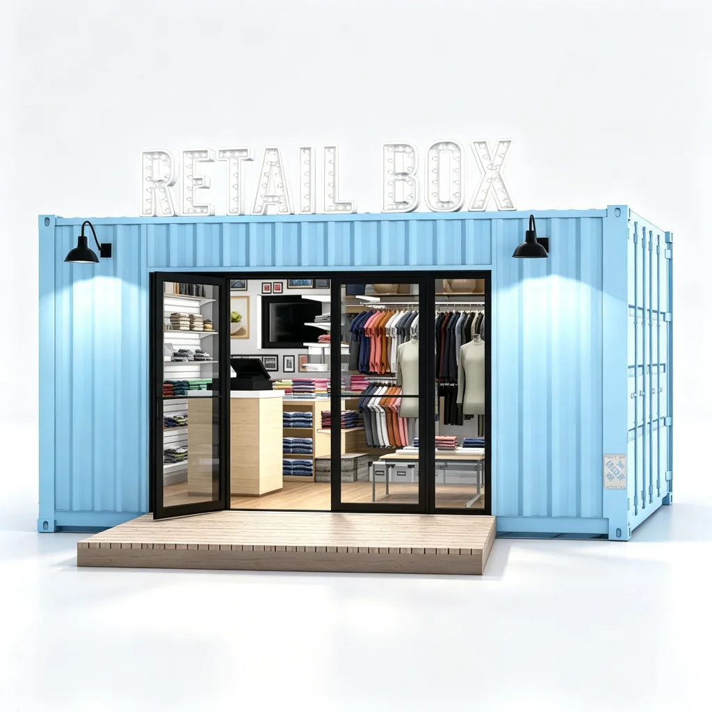 Shipping Container Shop – custom retail display image 2
