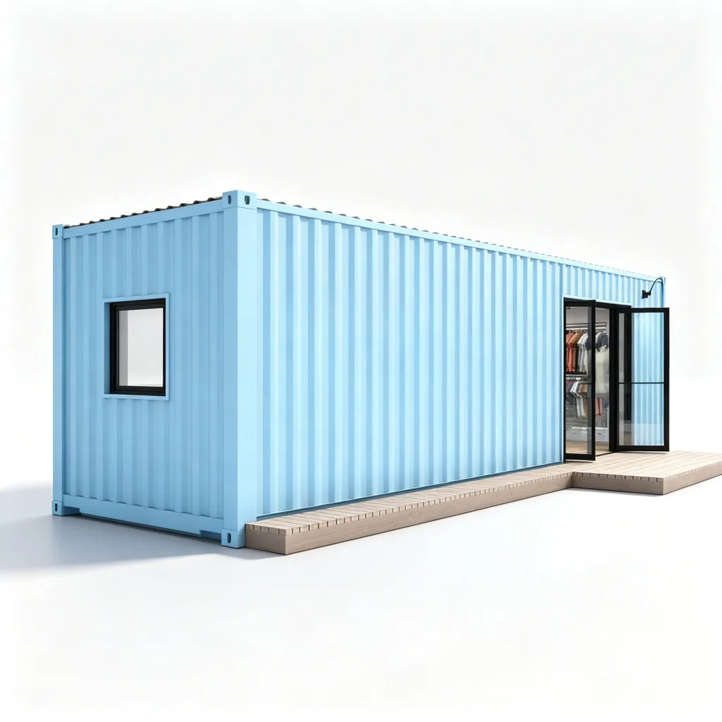 Shipping Container Shop – custom retail display image 1