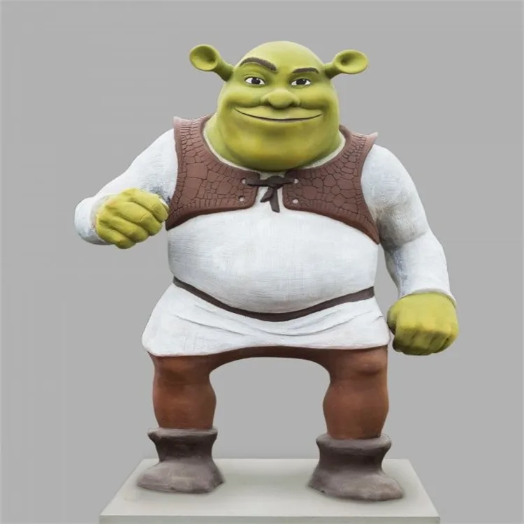 Life Size Shrek Statues For Sale | Custom FRP Anime Figure – custom retail display image 2