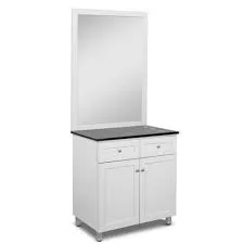 Single Sided Barber Salon Styling Stations – custom retail display image 23