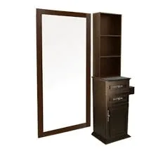 Single Sided Barber Salon Styling Stations – custom retail display image 24