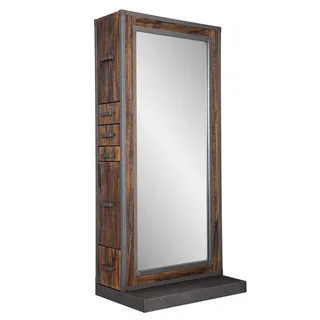 Single Sided Barber Salon Styling Stations – custom retail display image 2