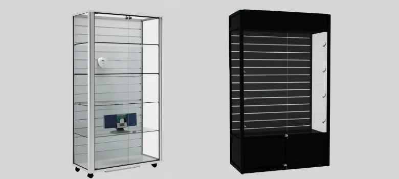 Slatwall Display Cabinets Cases For Sale – custom retail display image 26