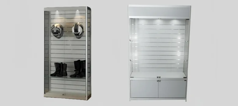 Slatwall Display Cabinets Cases For Sale – custom retail display image 28