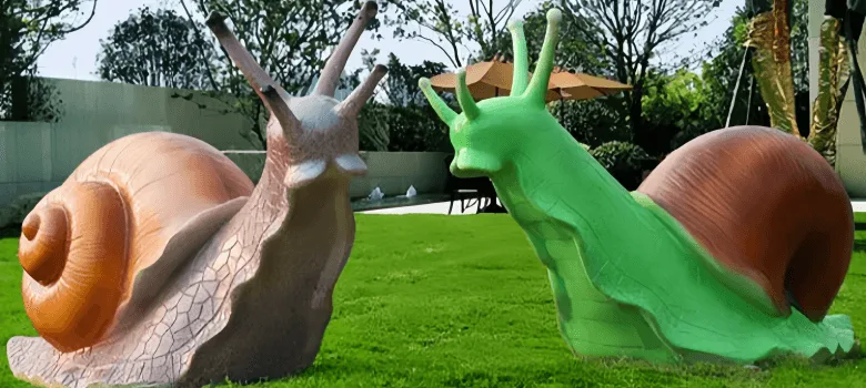 Giant Snail Sculptures Statues | Fiberglass Resin – custom retail display image 15