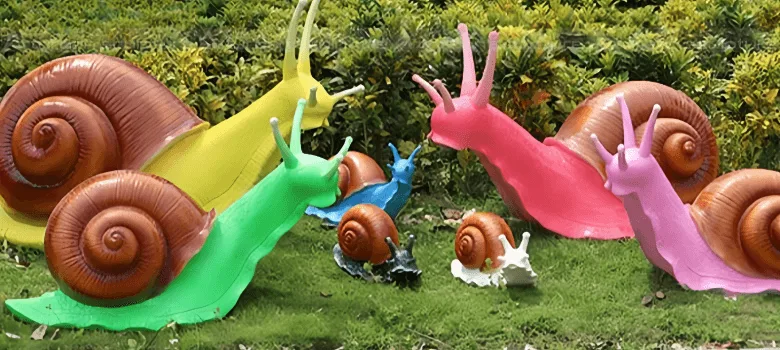 Giant Snail Sculptures Statues | Fiberglass Resin – custom retail display image 16